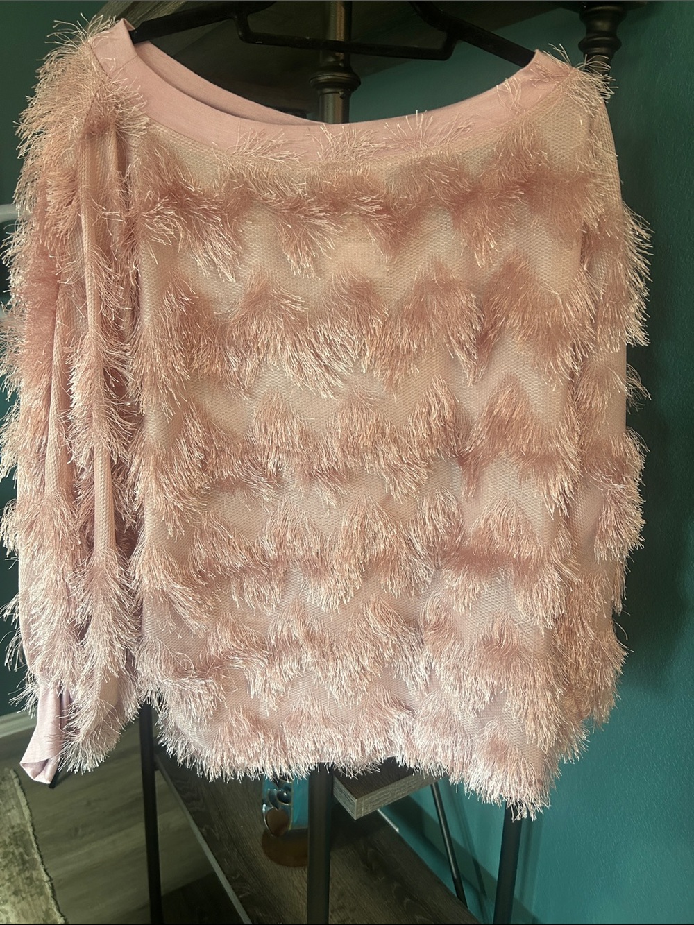 Vine & Love Pink Boatneck Sweater Top Medium New Nwt - Picture 2 of 2